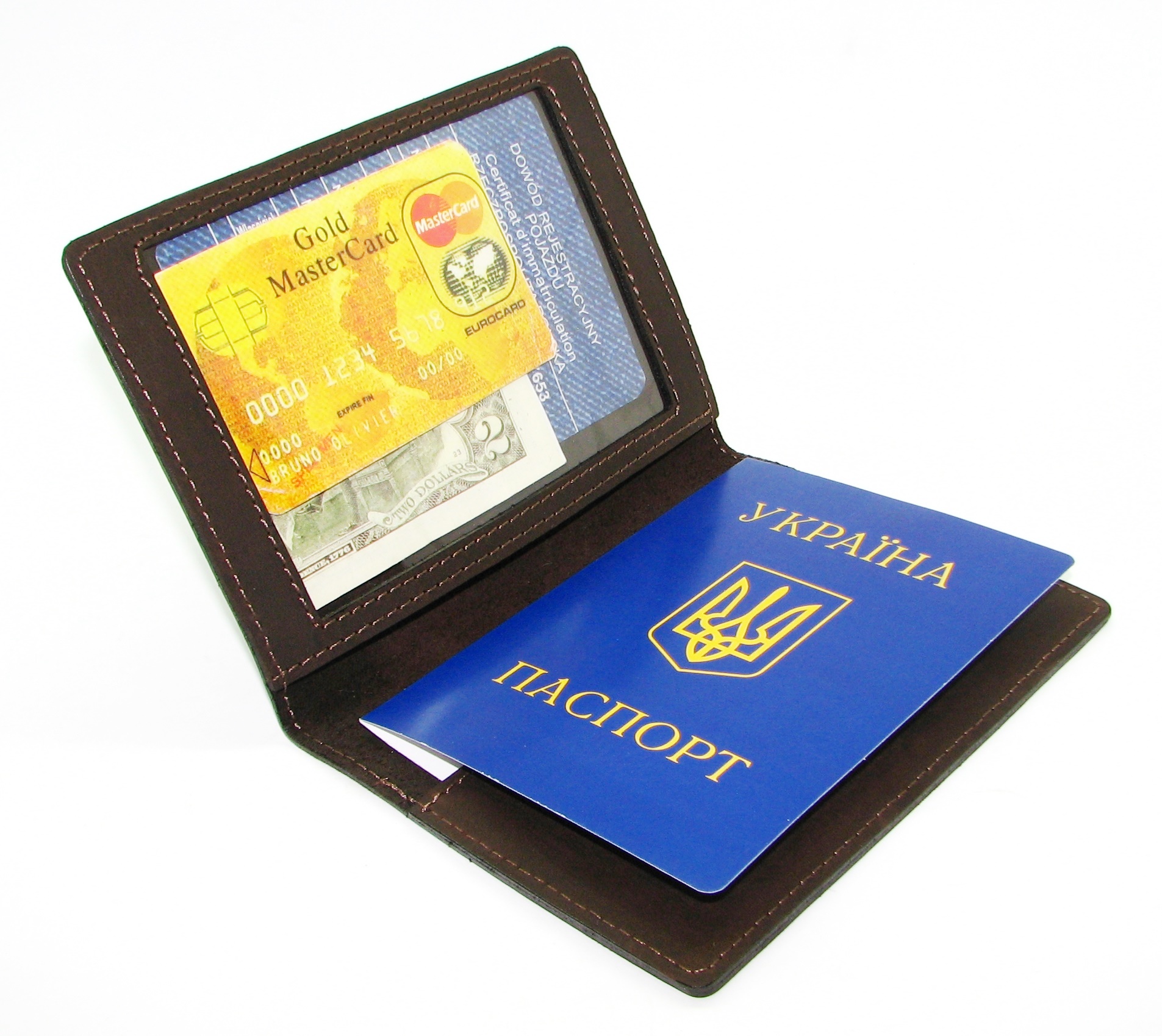 Шкіряна обкладинка тревел-кейс для документів DNK Leather Doc-01 col.F Шкіряна обкладинка тревел-кейс для документів DNK Leather Doc-01 col.F